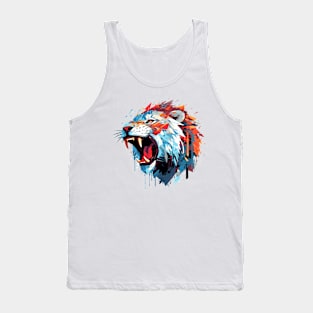 Lion Animal Freedom World Wildlife Wonder Abstract Tank Top